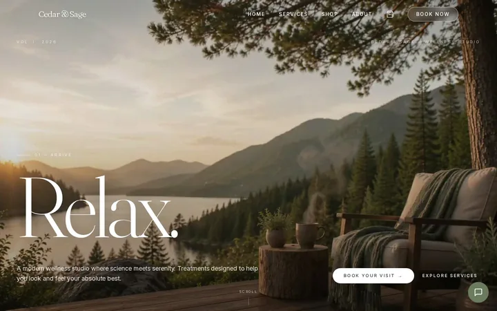 Cedar & Sage business website design