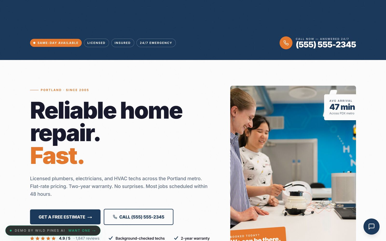 Crestwood, Home services demo
